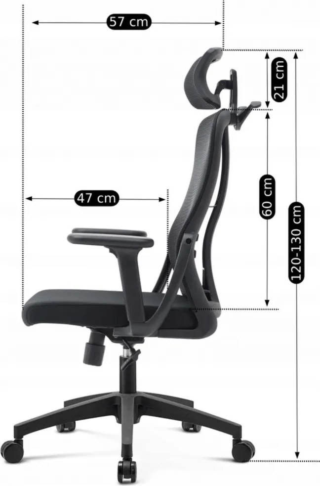 JULIET forgószék ergonomikus fekete