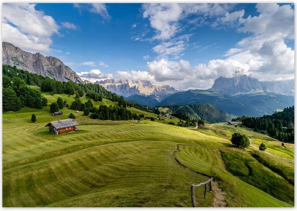 Poszterek 100x70 Bárányok a hegyi réten