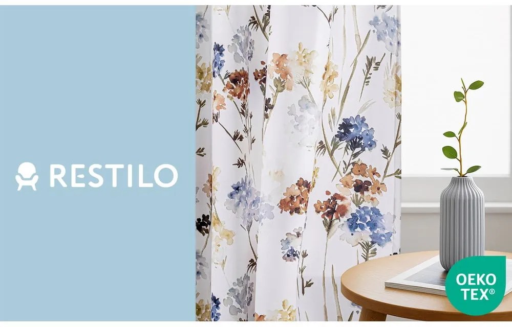 Fehér dimout (részleges sötétítő) függöny 135x250 cm Solkone – Restilo