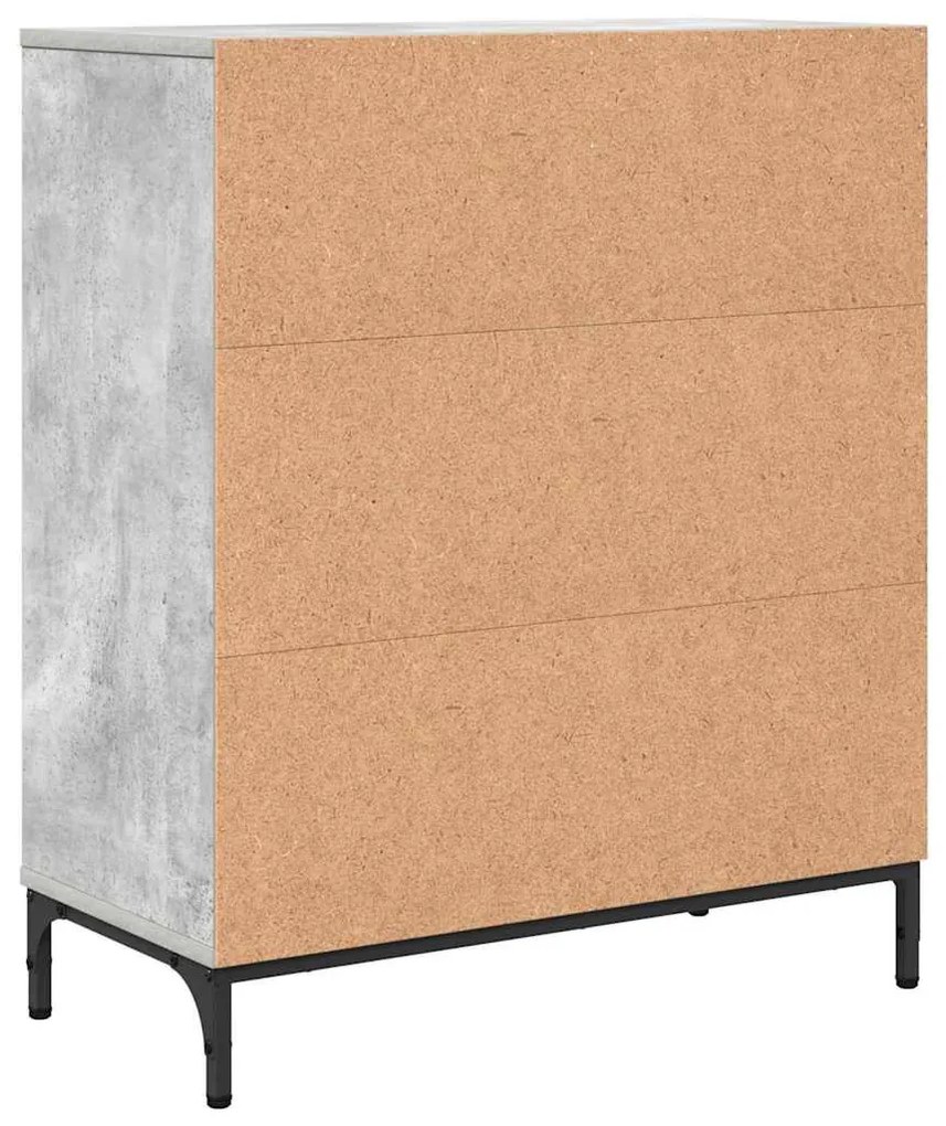 Széf Beton szürke 69.5 x 33 x 82 cm Faanyag