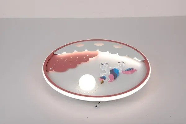 Brilagi -LED dimmelhető gyerekszobai mennyezeti lámpa UNICORN LED/68W/230V 3000-6000K+távirányító