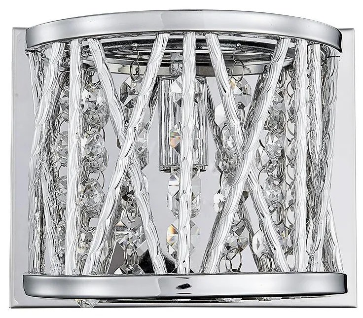 LUXERA 46063 - Fali lámpa STIXX 1xG9/33W/230V ezüst