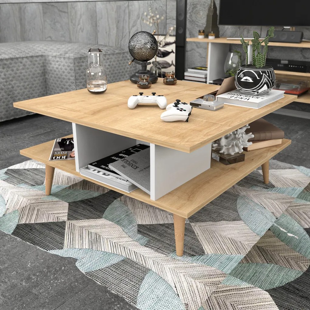 Akya - Oak, White