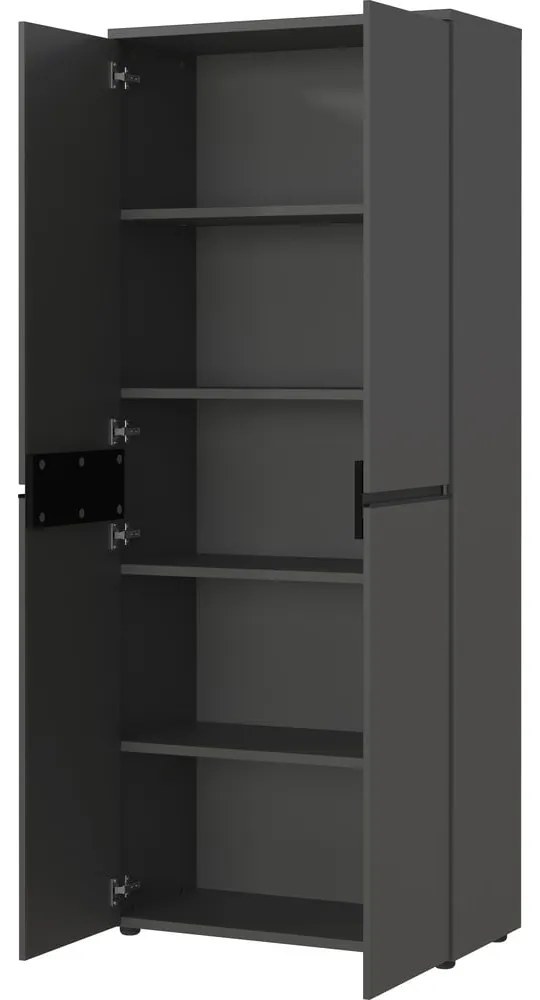 Antracitszürke ruhásszekrény 81x197 cm Bedano – Germania