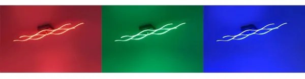 JUST LIGHT. 16266-55 -LED RGB Dimmelhető mennyezeti lámpa LOLA WAVE LED/30W/230V + távirányító