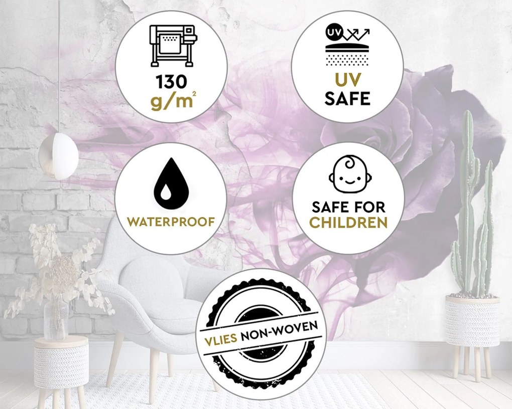 Gario Fotótapéta Lila rózsa Anyag: Vlies, Méret: 450 x 315 cm