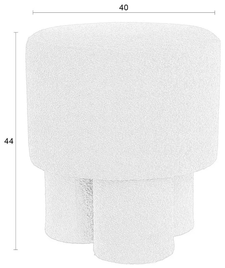 Zöld buklé puff Marcos – White Label