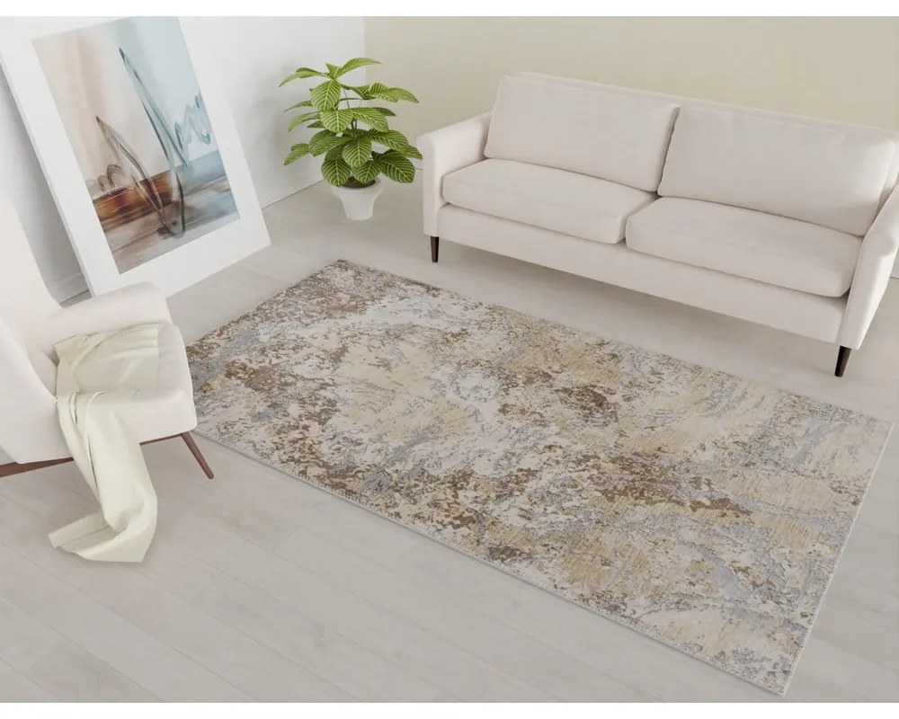 Világoskék-világosbarna mosható szőnyeg 160x230 cm Sandstorm – Vitaus