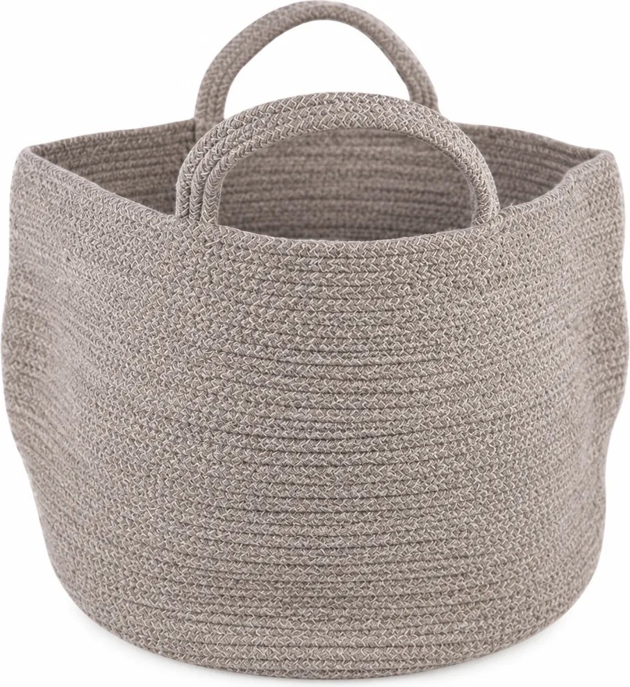Tárolókosár fogantyúkkal COTTON HAVEN 35x35 cm - több színben Termék színe: Šedozelená