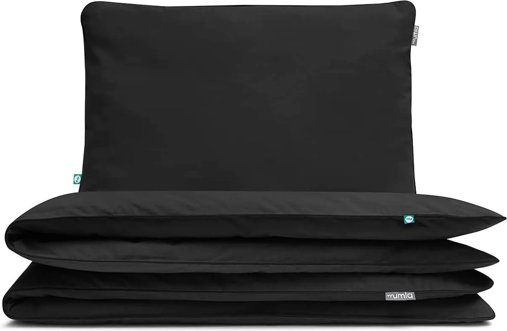 Ágyneműhuzat Basic Fekete 90x120 cm 1x 60x40 cm Mumla