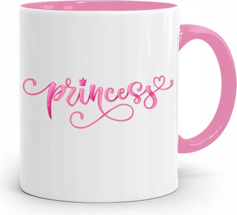 Rózsaszín Bögre Gyermeknap Lánya Kis Hercegnő nyomott mintával