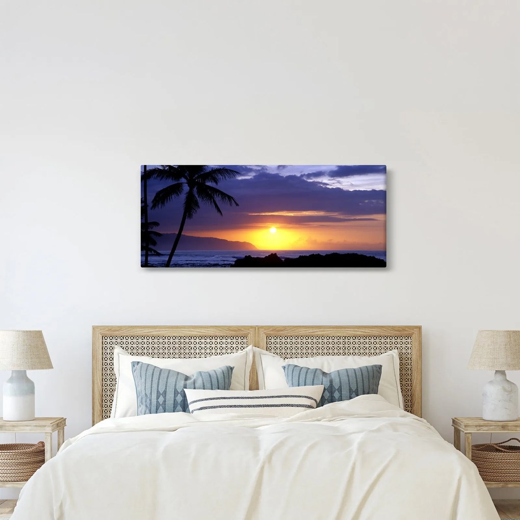 A naplemente képe a tenger felett (120x50 cm)