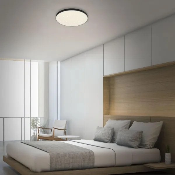 Briloner 7075-415 - LED Mennyezeti lámpa STAR SKY LED/24,5W/230V átm. 38 cm fekete