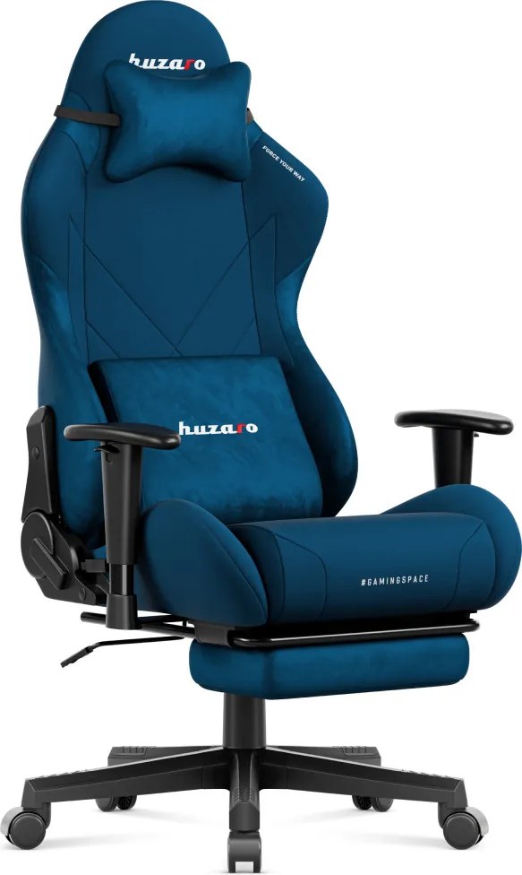 Gamer szék, Force 5.7 lábtartóval kék