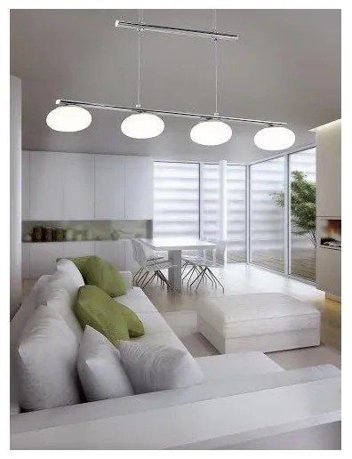 EGLO 91752 - ALEANDRO LED-es függeszték állítható 4xLED/6W