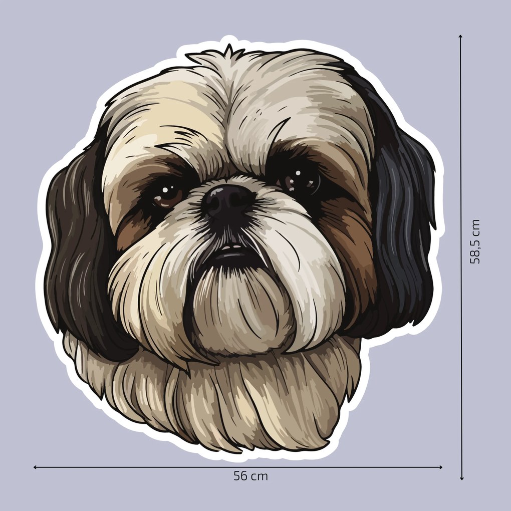 PIPPER. Matrica Shih Tzu Méret: 15cm