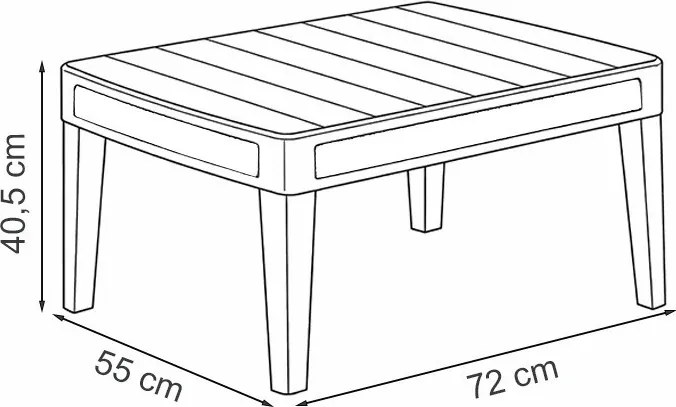 Atlas linea műanyag Balcony kerti bútor ülőgarnitúra