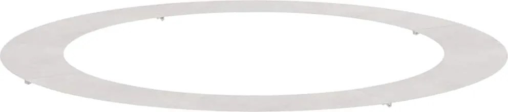 vidaXL Alkalmas lapos fa gyűrűhöz Ezüst Ø90 / 120 cm Rozsdamentes acél