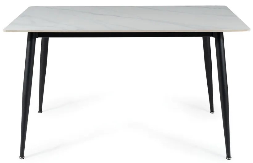 Rion 130 x 70 cm étkezőasztal, márvány / fekete