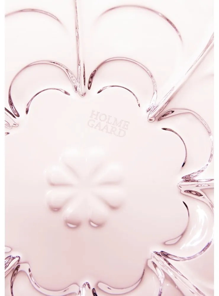 Világos rózsaszín üveg tálka szett 2 db-os ø 13 cm Lily – Holmegaard