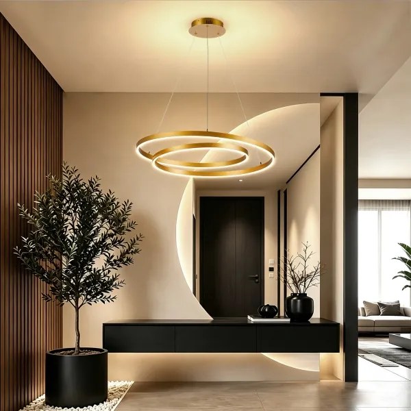 BRILAGI-LED Fényerőszabályozható függeszték kábelen TWISTER LED/75W/230V 3000-6000K arany +Távirányító