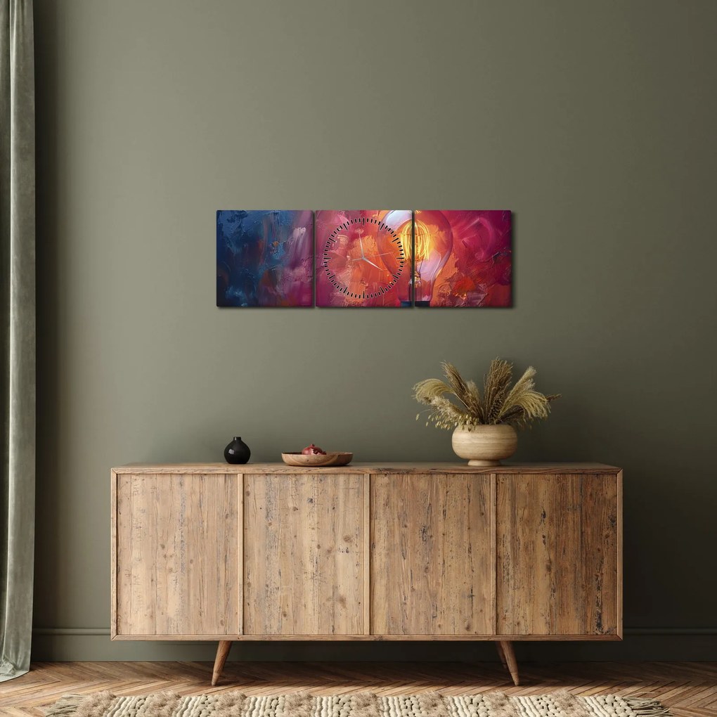 Kép - Ötlet (órával) (90x30 cm)