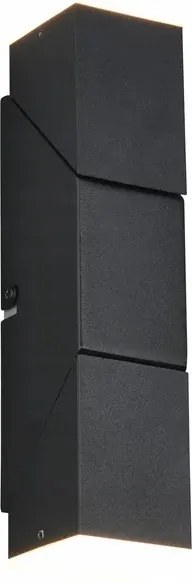 Led fali lámpa modern fekete mozgatható felső alsó meleg szín Trio