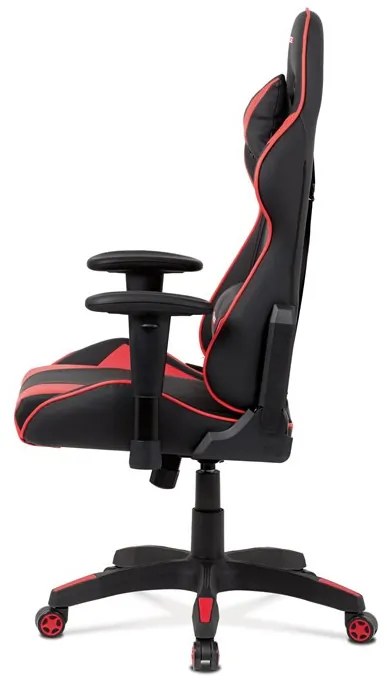 Vörös Ekobőr Gamer Szék, Hinta Mechanikával. RED