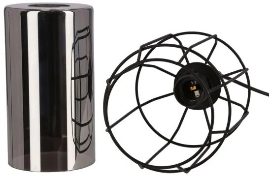 Csillár zsinóron JONERA 1xE27/40W/230V fekete