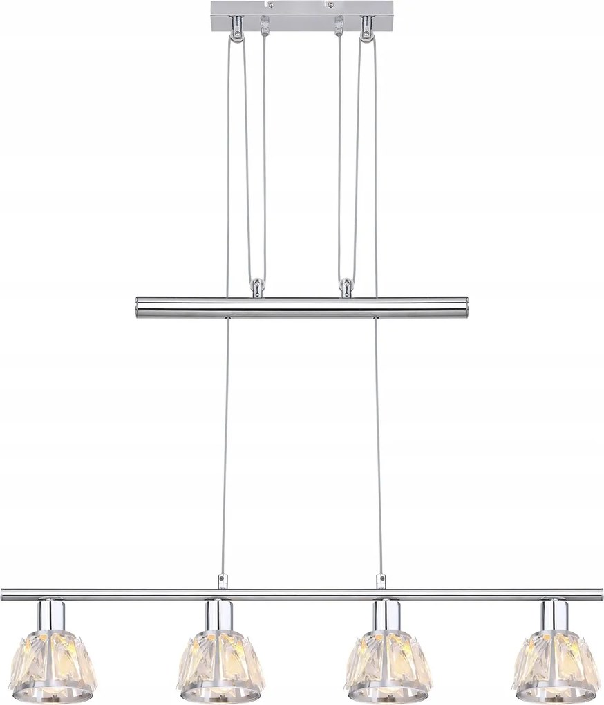 Calypso Króm 4xE14 Állítható magasságú függőlámpa Rabalux 5319 (L203)