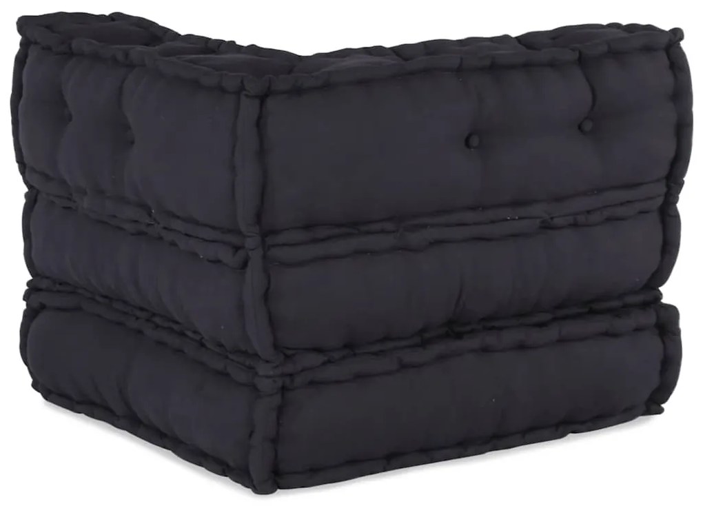 antracit szövet moduláris puff 70x70x54