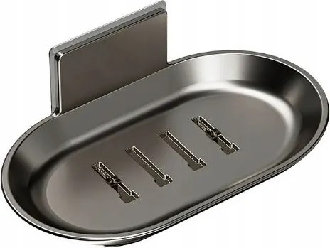 Szappantartó fekete matt loft csepegtetővel