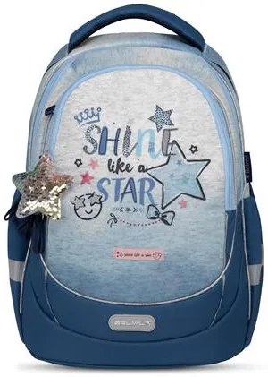 Iskolatáska, cipzáras, BELMIL Leisure Plus Shine like a Star Jeans, csillag (BL338878L)