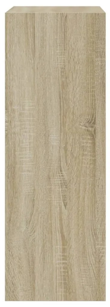 sonoma tölgy színű szerelt fa cipőszekrény 60 x 34 x 96,5 cm