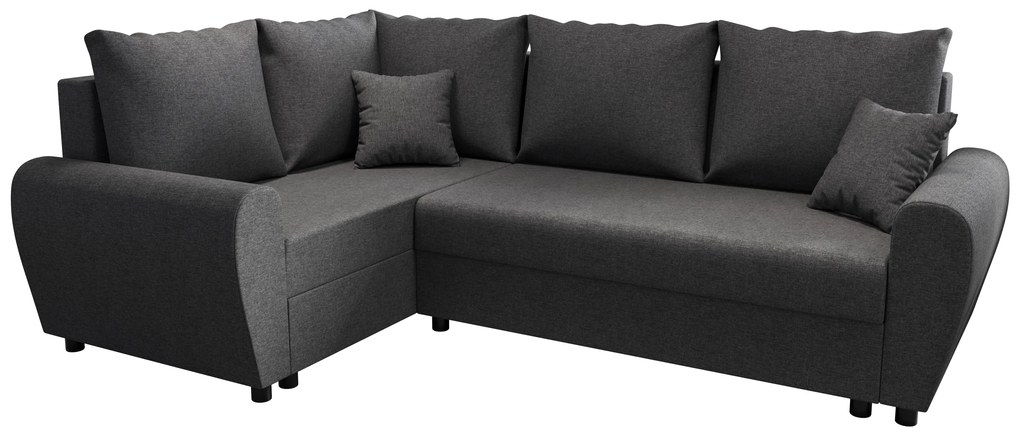 Sarok ülőgarnitúra Fleur Plus (sötétszürke) (B). 1057101