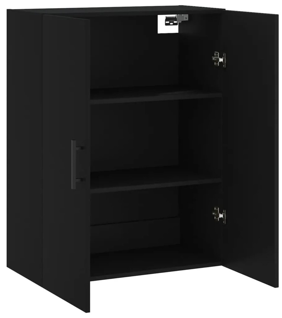 vidaXL fekete fali szekrény 69,5 x 34 x 90 cm