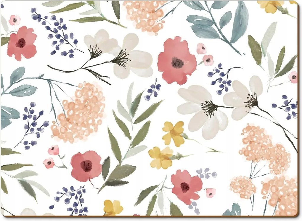 Nagy Parafa Alátétek Cala Home Meadow Pink Multi Floral Pasztell Rét