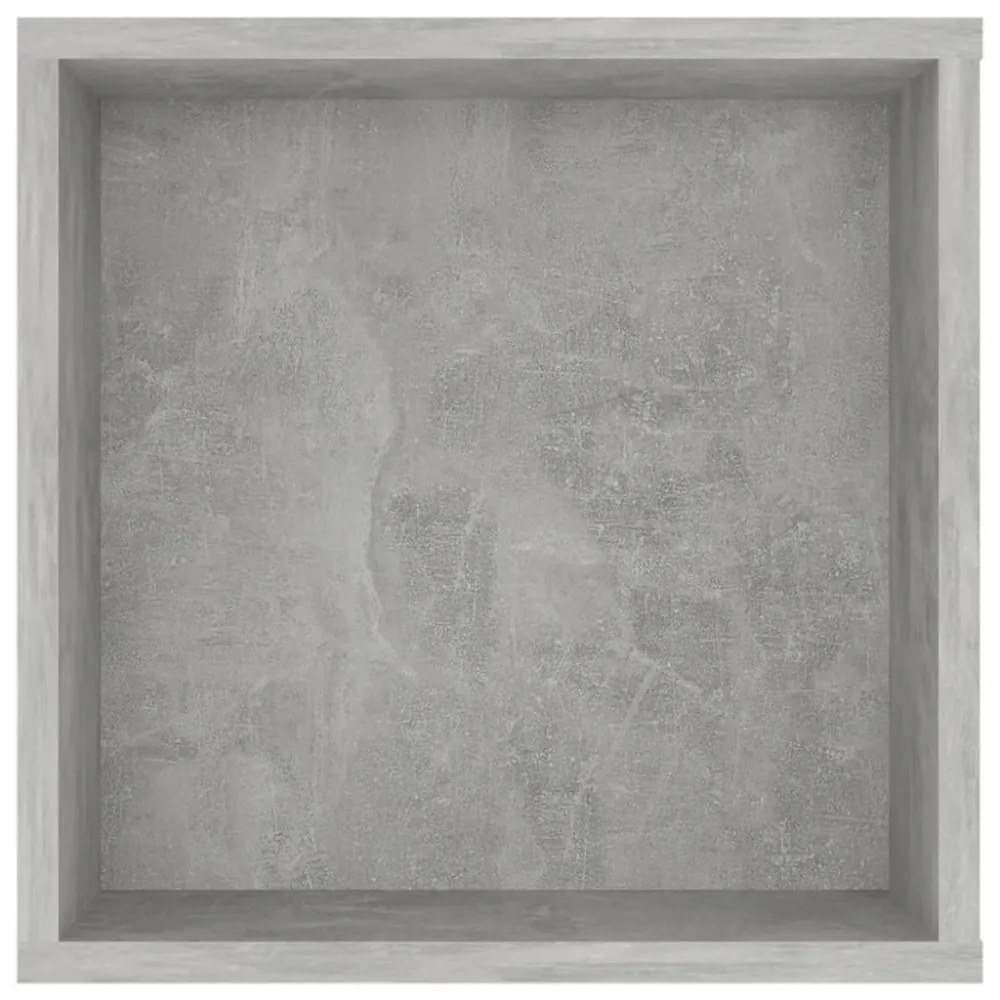 betonszürke szerelt fa falra szerelhető TV-szekrény 102x35x35cm
