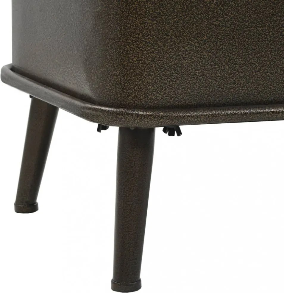 Műbőr tárolópad háttámlával 120 x 52 x 75 cm