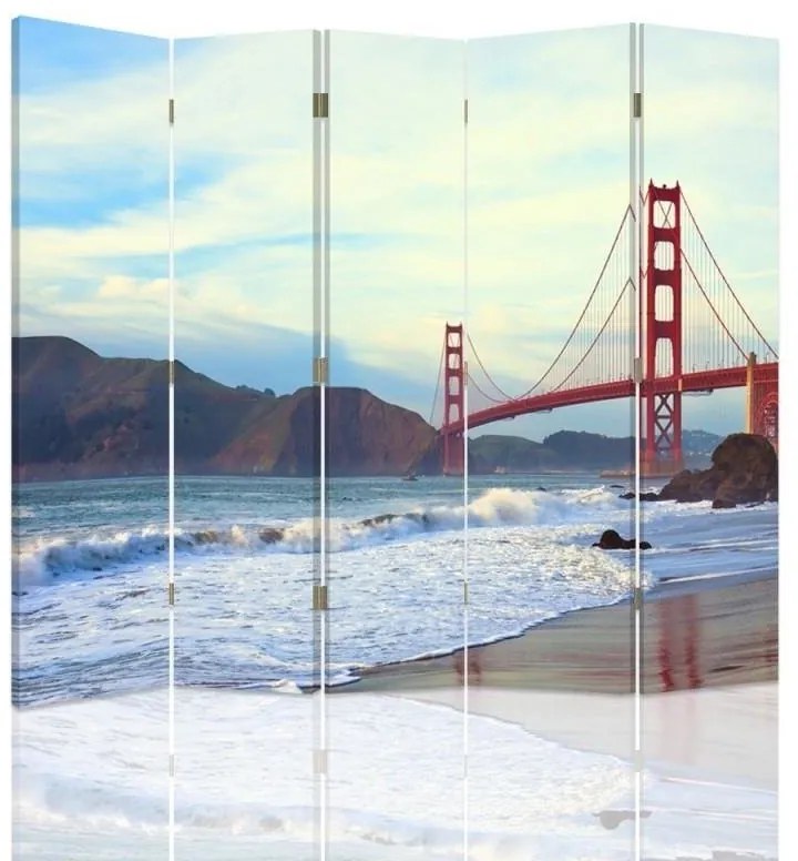Gario Paraván Golden Gate híd Méret: 180 x 170 cm, Kivitelezés: Forgó paraván 360°
