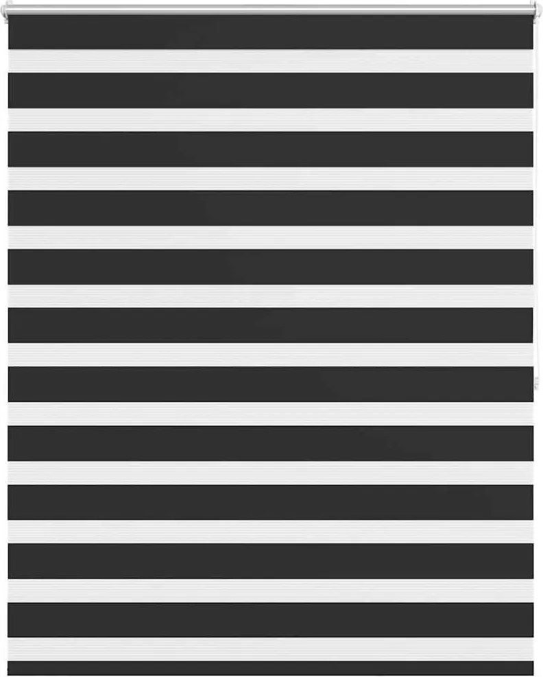vidaXL fekete zebra roló 140,9 x 175 cm szövetszélesség 136,7 cm
