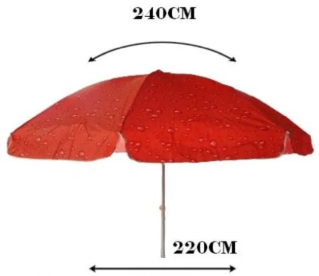 Napernyő készlet ALVO 220cm, kék + ZEPHY állvány