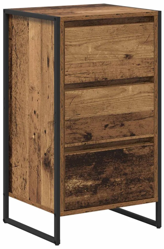 Széf fiókkal Öreg fa 42 x 36 x 75.5 cm Faanyag