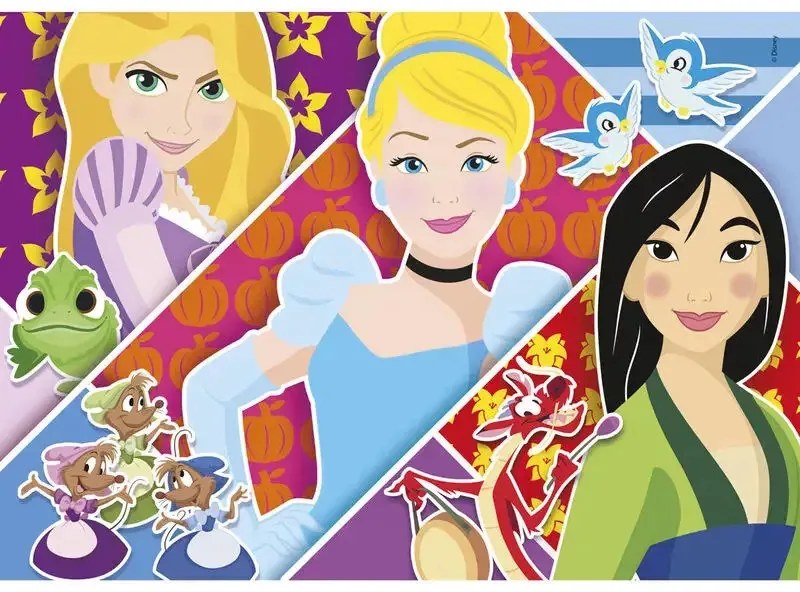 Disney Hercegnők 2x20 db-os puzzle Clementoni