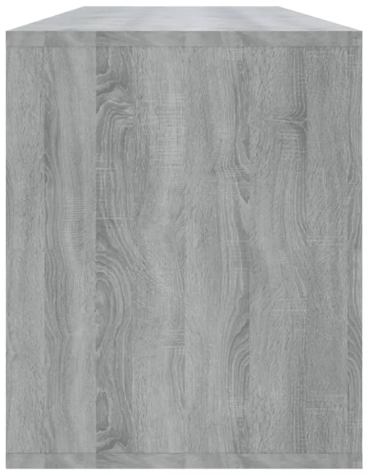 szürke sonoma színű szerelt fa TV-szekrény 130 x 35 x 50 cm