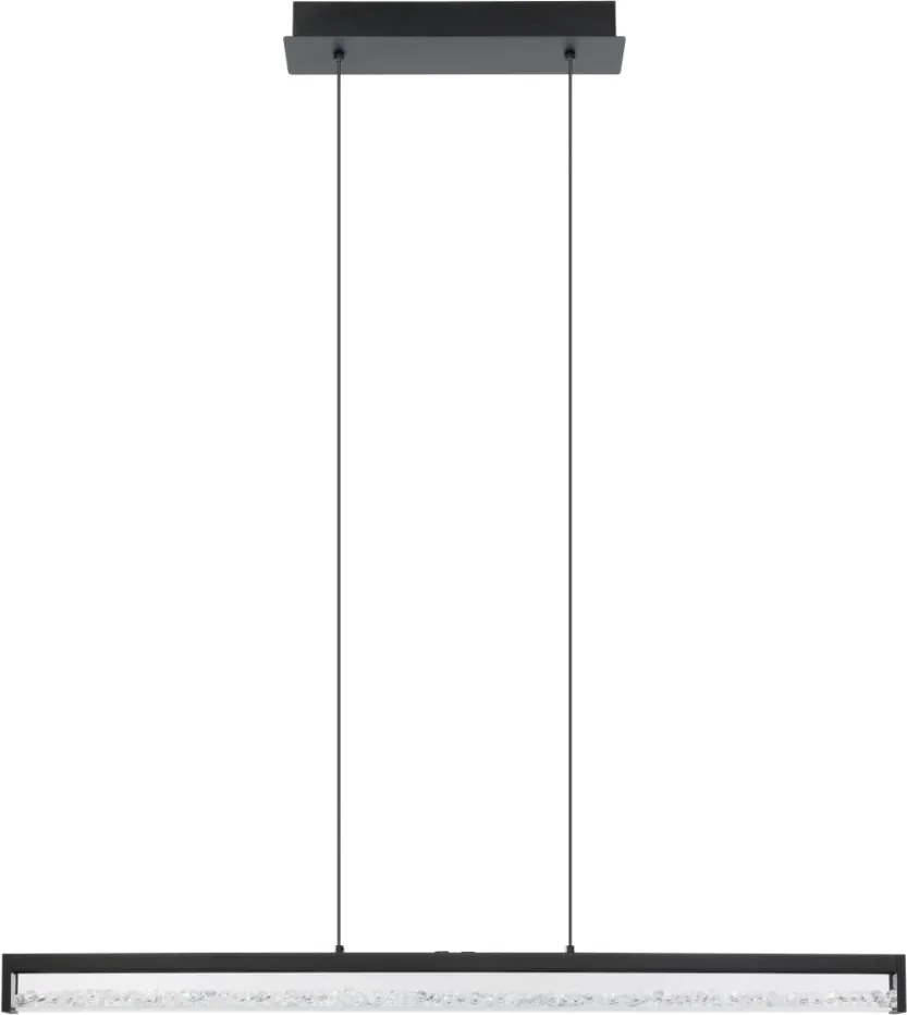 EGLO 900895 CARDITO Modern Led Függesztett Lámpa Fekete, Átlátszó LED IP20