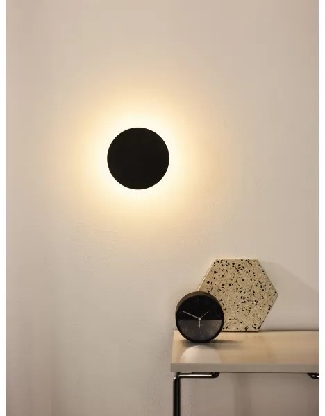 Lucide 46201/06/30 - LED Fali lámpa EKLYPS LED/7W/230V fekete