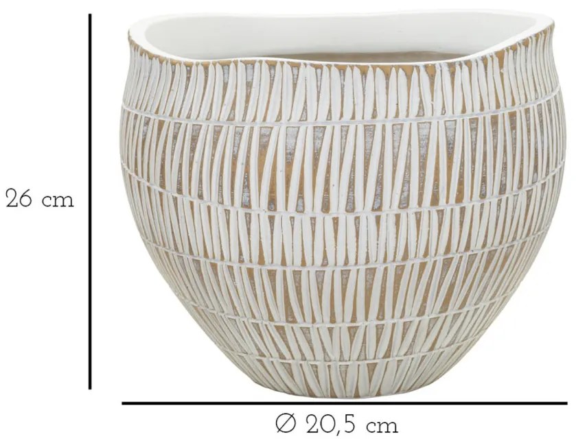 Cachepot ragacsos ø 26x20,5cm