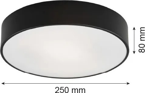 ARGON 3569 DARLING Kerek Mennyezeti Lámpa Fekete LED IP20
