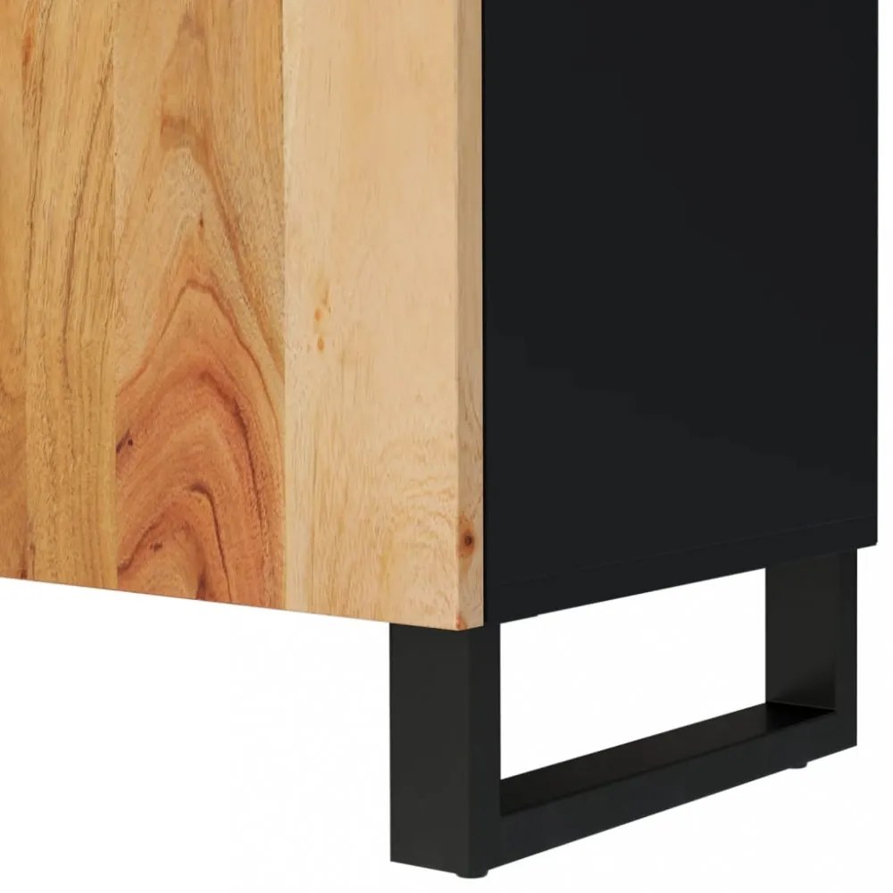 tömör akácfa és szerelt fa TV-szekrény 105 x 33,5 x 46 cm